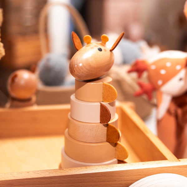 Jouet empilable en bois Girafe Léonie