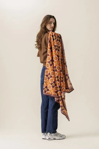 Big foulard Apaches Latika caleido auburn