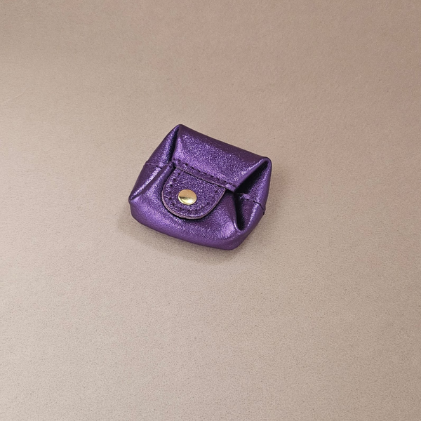 Porte monnaie carré cuir Crapaud: Mint