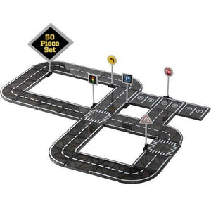Playmags Ensemble de route en tuiles magnétiques