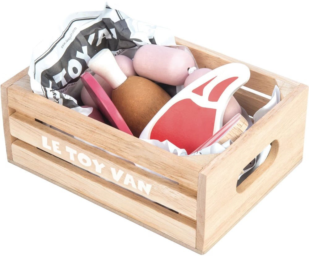 Marché des caisses de viande et de charcuterie Le Toy Van