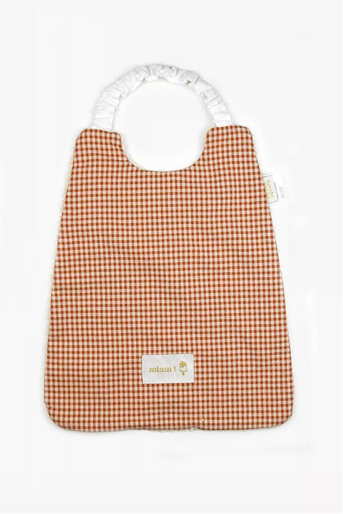 Grand bavoir élastiqué - Serviette petit enfant 2 - 6 ans: Abricot
