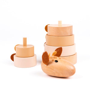Jouet empilable en bois Girafe Léonie