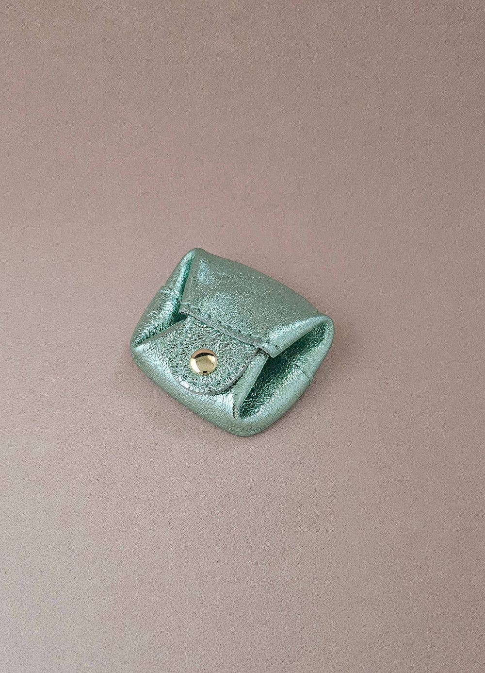 Porte monnaie carré cuir Crapaud: Mint
