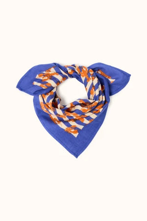Apaches collections Small foulard coton manika Sebastien orange