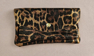 Porte monnaie cuir double poches Kangourou: Violet