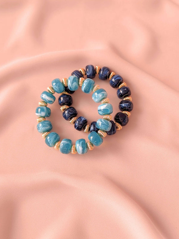 Bracelet GIGI: Terracotta / Fermoir