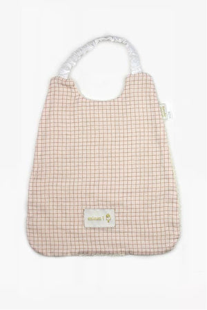 Grand bavoir élastiqué - Serviette petit enfant 2 - 6 ans: Abricot