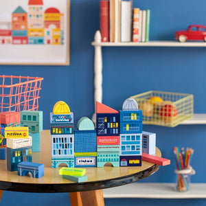 Blocs de construction ville 51 pcs Moulin Roty