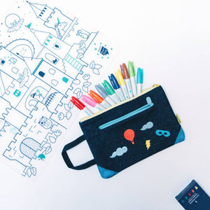 Coloriage réutilisable - Set en silicone CHATEAU