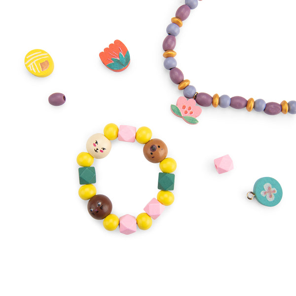 Mon Coffret de perles en bois Les Minouchkas moulin roty