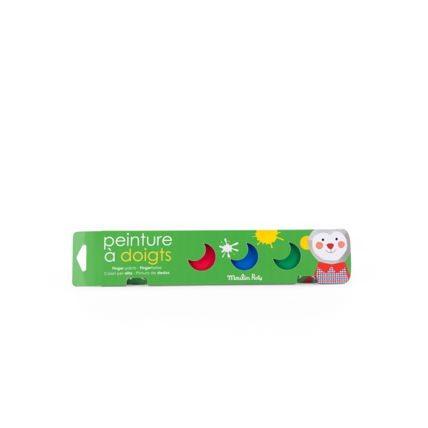 6 petits pots de peinture à doigts Moulin Roty