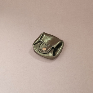 Porte monnaie carré cuir Crapaud: Mint