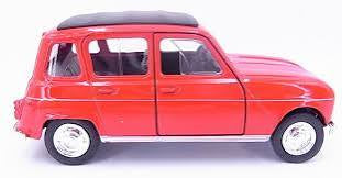 Renault 4 en métal, rétro friction