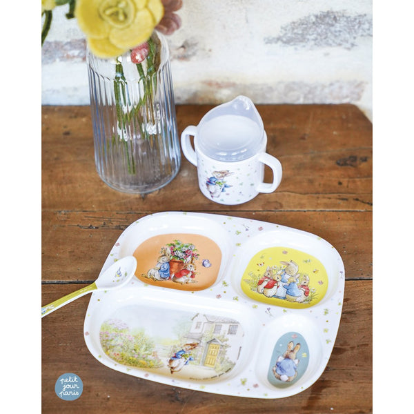 Tasse d'apprentissage antidérapante « Oie » pierre lapin