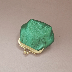 Mini bourse cuir rétro: Lilas