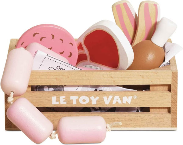 Marché des caisses de viande et de charcuterie Le Toy Van
