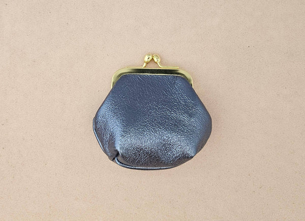 Mini bourse cuir rétro: Mint