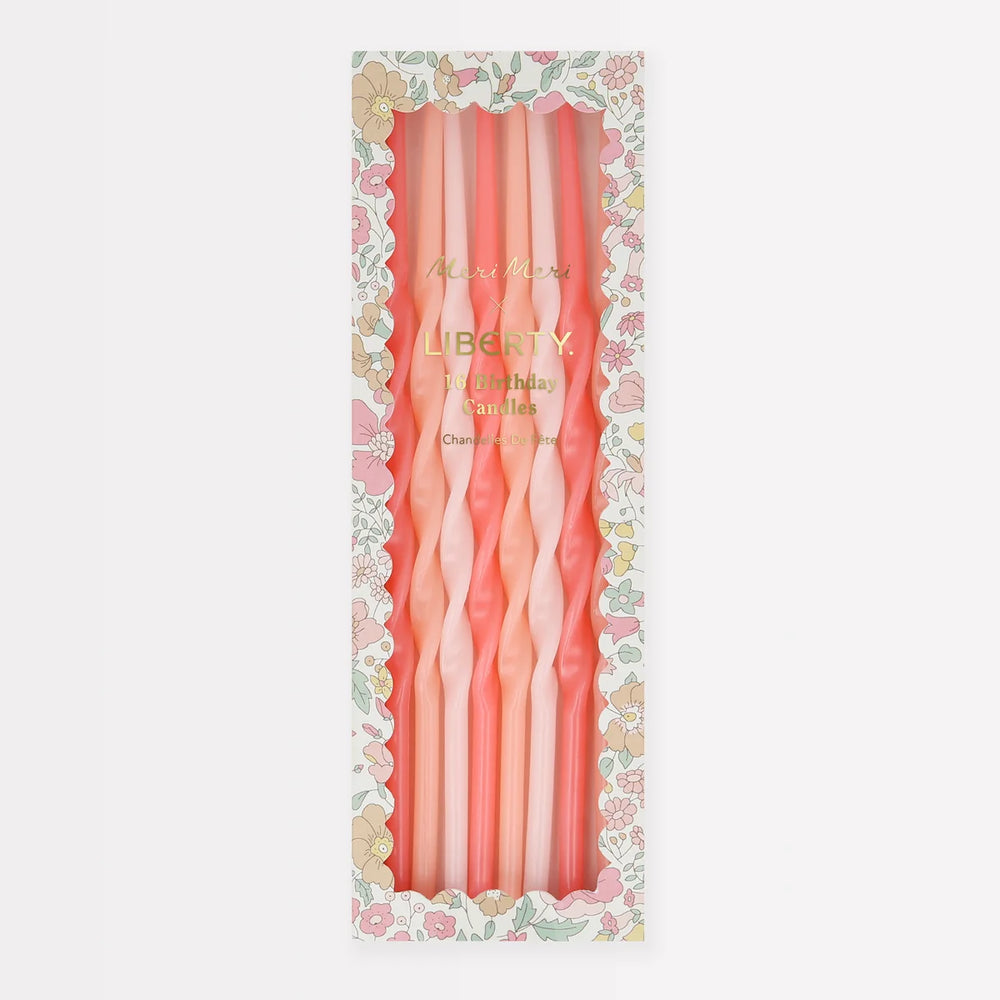 16 Bougies de fêtes Meri Meri x Liberty