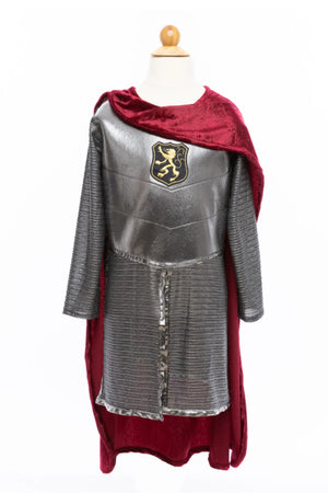 Tunique de chevalier avec cape, argent