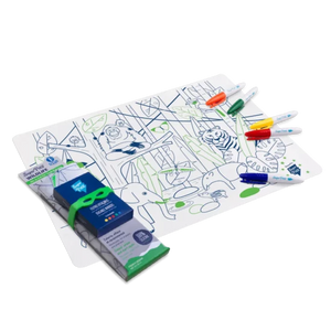 Coloriage éducatif-Set en silicone ASIE 5 feutres inclus