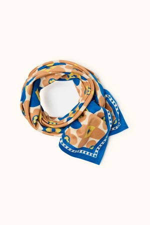 Big foulard Apaches  Latika caleido true blue
