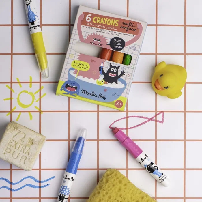 6 crayons-multisurfaces Les Schmouks
