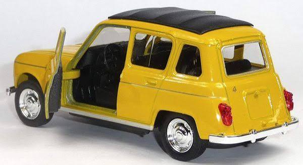 Renault 4 en métal, rétro friction