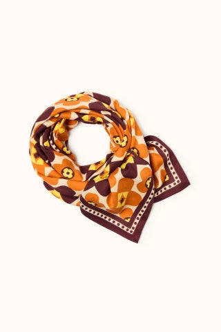 Big foulard Apaches Latika caleido auburn