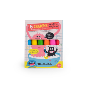 6 crayons-multisurfaces Les Schmouks