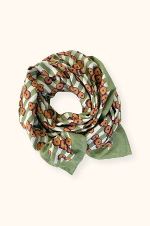 Big foulard Apaches Latika pop corn olive