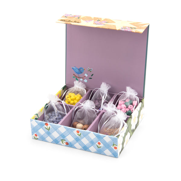 Mon Coffret de perles en bois Les Minouchkas moulin roty