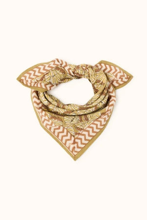 Apaches collections Small foulard coton manika Molly khaki