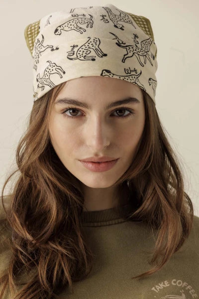 Apaches collections Small foulard coton manika pongo shadow