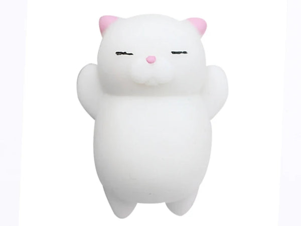 Mini Squishy chat blanc