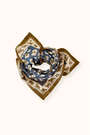 Small Foulard en coton Dupitta météorite