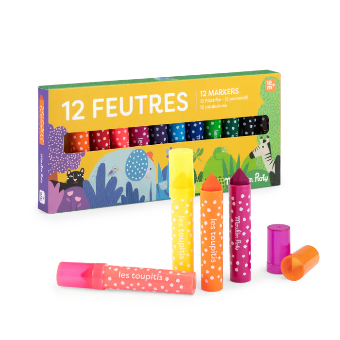 12 feutres Les toupitis