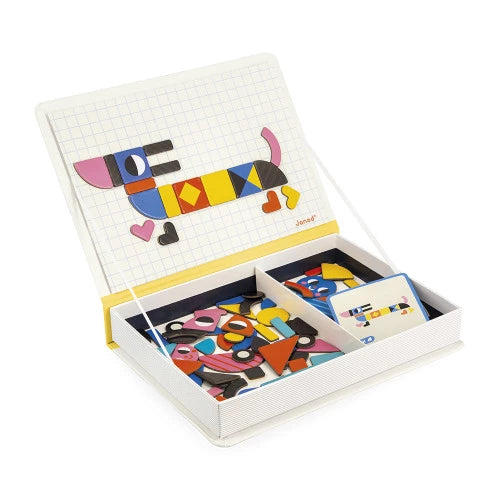 Janod moduloform Magnéti'book Tangram, 85 magnets