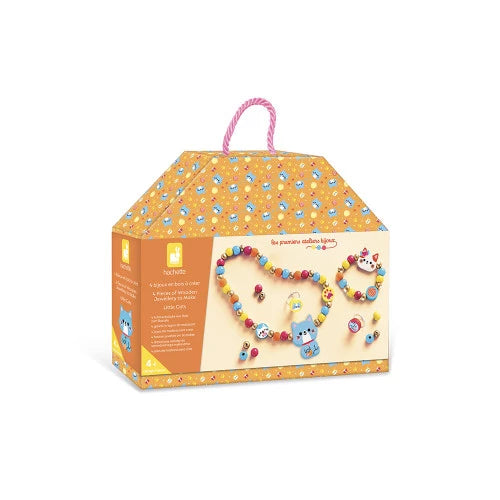Janod 4 Bijoux En Bois A Créer Petits Chats Little chats