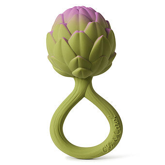 Hochet et anneau de dentition pour bébé en caoutchouc naturel