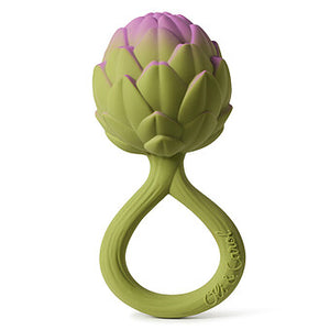 Hochet et anneau de dentition pour bébé en caoutchouc naturel