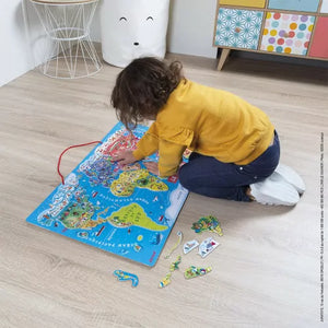 Puzzle Monde Magnétique 92 pièces Janod