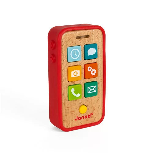 Téléphone Sonore (bois et silicone) Janod