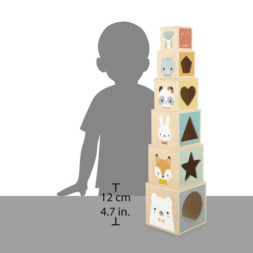 Pyramide 6 cubes Pure Janod