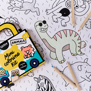 MINI COLORING KIT - ANIMALS Omy