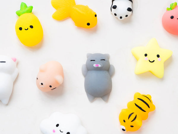 Mini Squishy tête chat rose
