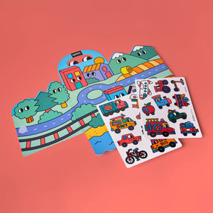 Montessori stickers vroom vroom