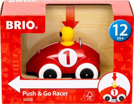 Voiture de course Push & Go Rouge brio 30226