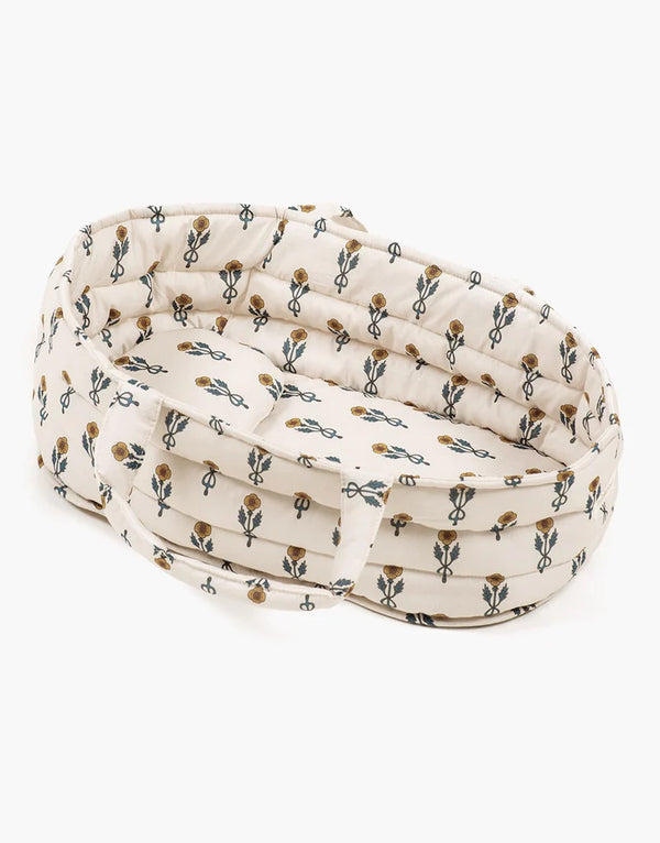 Couffin poupée fleurs nordiques MINIKANE