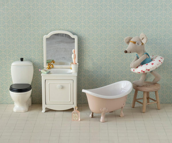 Baignoire rose Souris Maileg